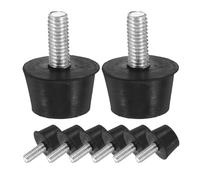 NAMOARLY Lot de 8 Pieds Réglables à Vis M6 en Caoutchouc Antidérapant Patins de Meubles Amortisseurs de Vibrations Stabilisateurs pour Mobilier Accessoires de Quincaillerie pour
