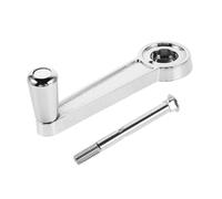 NAMOARLY Manivelle Robuste Facile à Ajuster en Métal Argenté Poignée Rotative Accessoire Extérieur pour Parasol de Terrasse pour Jardin et Terrasse