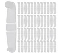 NAMOARLY Mini Clips Pliables Plastique 100 Pièces Blanc Lot pour Porte-clés Bricolage et Assemblage Usage Polyvalent