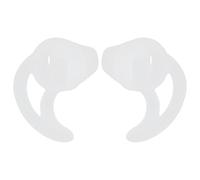 NAMOARLY Moule Auriculaire de Remplacement 1 Paire en Silicone Blanc Confortable et Sécurisé pour Écouteurs Tubulaires Acoustiques à Ailettes pour Exercices Vigoureux