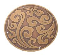NAMOARLY Ornement Vintage Applique de Mobilier Chic pour Décoration D'armoire Applique en Laiton Sculpté Style Traditionnel Chinois, Installation Facile pour Meubles
