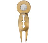 NAMOARLY Outil Réparation Divot Golf Inoxydable avec Fourche Métallique et Marqueur Balle Magnétique Léger et Portable pour Golfeurs