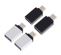 NAMOARLY Pack de 4 Convertisseurs USB Type-c en USB 3.0, Adaptateurs Portables en Alliage D'aluminium et Plastique pour Transfert de Données et Chargement D'appareils Couleur Aléatoire