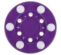 NAMOARLY Palet de Hockey à roulettes Violet 7,6 Cm Système à Six Rouleaux pour Entraînement de Roller Hockey Intérieur de Rue Lisse Multifonction pour Maniement et Jeu en Salle