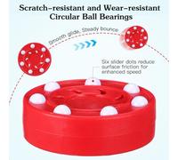 NAMOARLY Palet de Hockey sur Patins à roulettes Rouge 1 Pièce pour Entraînement et Compétition Balle de Roller Hockey Haute Densité Glisse Optimisée sur Surfaces Lisses Intérieures et