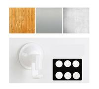 NAMOARLY Patch Adhésif Double Face Transparent 4pcs en Lyosol, Étanche et Ultra Adhésif, pour Murs et Meubles, Design Discret pour Usage Intérieur