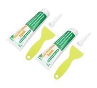 NAMOARLY Pâte de Réparation Murale Blanche 2 Kits 150 G Racloir Droit et Embout Fin, Pâte Auto-adhésive pour Fissures, Trous et Écaillage, Résistante aux Intempéries, Usage Intérieur