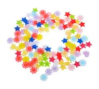 NAMOARLY Perles Phosphorescentes pour Rayons de Vélo en Plastique, Lot de 24 Clips Décoratifs Multicolores Assortis D’étoile, Cœur et Fleur, Accessoires pour Roues de Vélo Garçon et