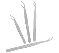 NAMOARLY Pinces à Épiler et Multifonction de Jardin Lot de 4 en Acier Inoxydable, Légères et Pratiques Design Simple pour Succulentes et Jardinage à Domicile
