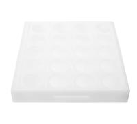 NAMOARLY Plateau 20 Compartiments Ronds Remède Distributeur Blanc de Gestion des Pilules pour Établissements de Santé et Soins Chroniques à Domicile
