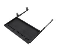 NAMOARLY Plateau Coulissant pour Clavier, Support de Clavier Bureau Noir PP | Tiroir pour Clavier, Tablette sous Bureau Coulissante, Gain de Place au Bureau, Usage Professionnel