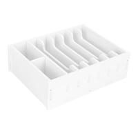 NAMOARLY Plateau et Caisse Enregistreuse D'insertion en Bois Blanc Compartiments Multiples Clips, Organiseur de Monnaie pour Commerces et Boutiques