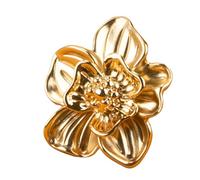 NAMOARLY Poignée de Meuble en Alliage de Zinc, Petite Taille, Finition Cuivre Brossé, Bouton pour Tiroir et Armoire, Poignée pour Commode et Porte, Design Floral Adapté la Cuisine