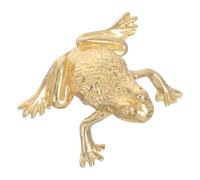 NAMOARLY Poignée de Meuble Rétro en Laiton Massif, Bouton Décoratif de Grenouille Chinoise Vintage, Finition Originale Naturelle, Poignée de Porte Feng Shui pour Armoire et Placard, Design