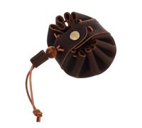 NAMOARLY Porte-Monnaie Cordon de Serrage en Cuir de Vachette pour Femmes et Porte-clés Fait Main, Compact et Portable Facile à Ouvrir et Fermer pour Paquet à Main