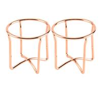 NAMOARLY Porte-outils de beauté croisé 2pcs en acier carbone support pour éponges à maquillage lavable séchoir hygiénique pour rangement femmes