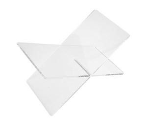 NAMOARLY Présentoir de Livres Multifonction en Acrylique Transparent, Support de Lecture X Pliable et Léger, Étagère Compacte pour Bureau, Maison et Étudiants, Pupitre Portable pour Livres