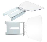 NAMOARLY Protection de Banc pour Établi 2 Pièces, Garde-œillets Transparent Petite Taille, Plaque de Protection en Acier Inoxydable et Abs, Outil de Sécurité Anti-poussière pour Meuleuse,