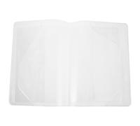 NAMOARLY Protège-Cahier Transparent A5 en PVC Étanche Couverture de Livre Ajustable Pochette Intérieure Protège-Carnet D’Exercice Lavable pour Étudiants Ensemble 2 Pièces