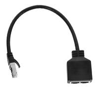 NAMOARLY Répartiteur Ethernet Rj45 1 vers 2 Haut Débit Câble Adaptateur LAN Catégorie 7 Connecteur Mâle vers Double Femelle Compatible Ordinateur et Console Bureau et Maison Connexion