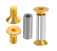 NAMOARLY Rivets en Laiton à Tête Ronde pour Manches de Couteau, Vis de Fixation Diy, Lot de 2 Pièces, Quincaillerie Robuste pour Réparation de Poignées, Outils de Rivetage Polyvalents