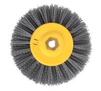 NAMOARLY Roue de Polissage en Nylon Argenté 320 pour Éliminer la Rouille Revêtement, pour Processus D'usinage et Touret à Polir