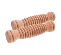 NAMOARLY Rouleau de réflexologie en bois 2PCS, bâton de massage en bois pour les mains et le corps, outil de massage manuel portable pour relaxation en déplacement et routine bien-être