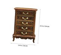 NAMOARLY Scale Resin Bedside Table Model for Dollhouse Smooth Surface Safe for Childrens and Study Accessories