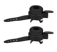 NAMOARLY Sonnette de Vélo et Trottinette 2 Pièces Cloche Plastique Amovible pour Garçons et Filles Son Puissant Installation sans Outils pour Balades Urbaines