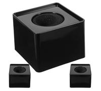 NAMOARLY Station de Logo de Microphone en Plastique Noir 3pcs Installation Facile et Design Multifonctionnel pour Discours et Enregistrements