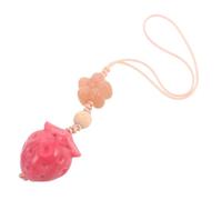 NAMOARLY Strawberry Phone Charm Strap Durable Carved Fruit Pendant Keychain Multifunctional Mobile Chain Decoration For Women And