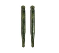NAMOARLY Stylo de Massage en Jade pour Détente et Bien- 2 Pièces pour Visage et Yeux, Outil de Massage Manuel Points de Pression, Soins Complets à Domicile