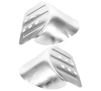 NAMOARLY Support de Talon D'échasse en Métal 1 Paire Coussinets en Caoutchouc et Vis, Pièces de Rechange pour Échasses de Plaquiste, Accessoires Stables pour Travaux en Hauteur