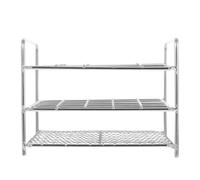 NAMOARLY Support de Tubes à Essai en Acier Inoxydable 304 25 Emplacements Carrés 255 MM Étagère de Laboratoire Robuste pour Stockage et Manipulation Maison École et Institut de