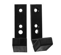 NAMOARLY Support D'haltères en PC Noir 2 Pièces pour Rangement Mural, Gain de Place et Usage Solide, pour Gym et Domicile