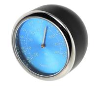 NAMOARLY Thermomètre Automobile Lumineux Bleu Horloge Précise pour Tableau de Bord, Affichage Clair pour Intérieur de Voiture et Conduite Nocturne, Design Élégant en Fer et Abs