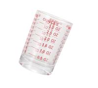 NAMOARLY Verre Doseur Verre Haute Qualité avec Graduation Rouge Tasse Multifonction pour Café Lait et Cuisine Facile à Nettoyer Adapté Maison et Professionnel