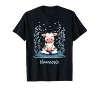 Namoostee Cow Femmes Filles Amoureux Vache Cadeaux Namaste Yoga T-Shirt