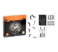 Nampook Guirlande Lumineuse LED Chauves-Souris Halloween - Décoration Intérieure - 16 Chauves-Souris