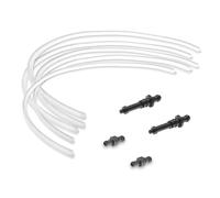 namroh.HC Lot de 5 tubes à lait de 36 cm compatibles avec machines à café Jura + 4 raccords de raccord
