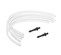 namroh.HC Lot de 5 tubes à lait L=36 cm compatibles avec machines à café Jura + 2 raccords
