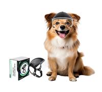 NAMSAN Casque de moto pour chien avec lunettes de protection anti-UV - Pour petits chiens - Avec visière (sans rivets)