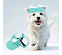 Namsan Chapeau de moto pour chiens de petite et moyenne taille entre 7,5 et 12,5 kg, chapeau de soleil pour chien avec trous d'oreille, visière élégante, casque vide pour chien, réglable, facile à