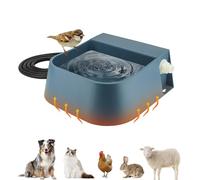 NAMSAN Gamelle d'eau chauffante, antigel, avec flotteur, avec raccord d'eau, pour chien, chat, lapin, poule