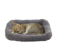 Namsan Lit de Chat Panier pour Chat Chiot Lavable Coussin Doux et Confortable pour Petit Chien/Lapin - 38 CM x 26 CM - Gris