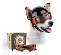 Namsan Lunettes anti UV pour chiens avec casque pour animaux domestiques, coupe-vent, pour chiens de petite/moyenne taille