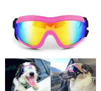 Namsan Lunettes de soleil pour chien - Réglables - Imperméables - Coupe-vent - Pour chiens de taille moyenne/grande - Rose
