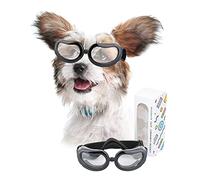 Namsan Lunettes de soleil pour chiens Lunettes de protection UV imperméables et réglables pour chiens de petite taille