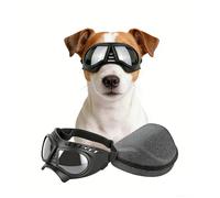NAMSAN Lunettes pour Chiens Protection des Yeux Sangles Réglables Facile à Mettre Anti-UV Lunettes de Soleil pour Petit/Moyen Chien
