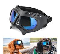 NAMSAN Lunettes pour Chiens Protection des Yeux Sangles Réglables Facile à Mettre Anti-UV Lunettes de Soleil pour Petit/Moyen Chien